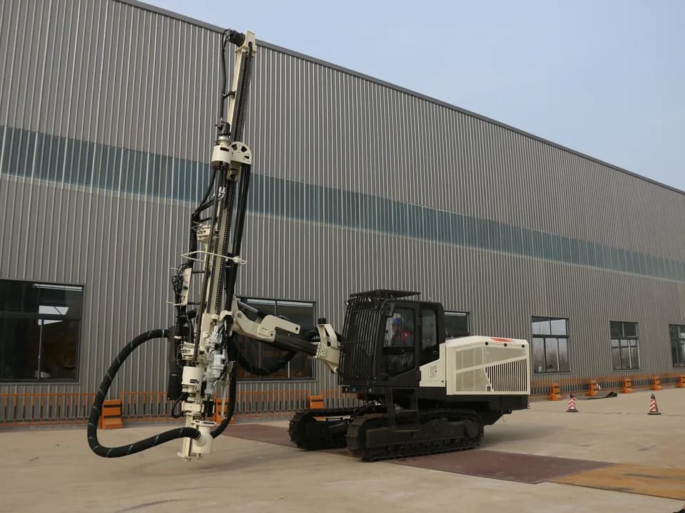 Representative crawler-mounted surface drill rig