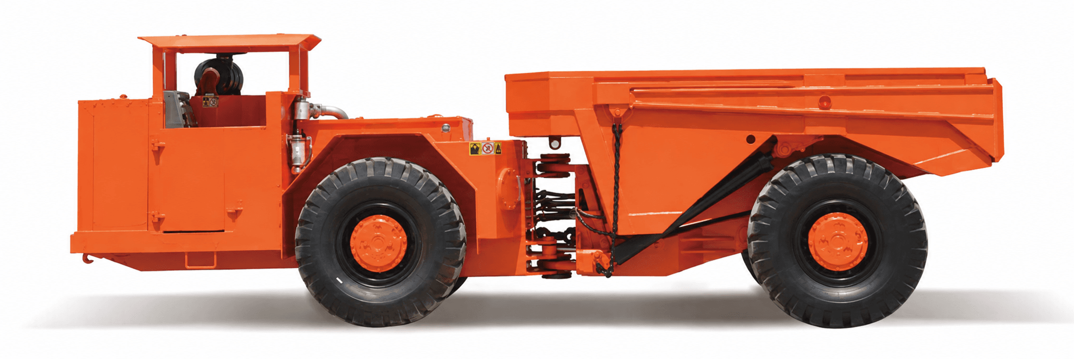 RILLHOLT RH-UT-003 underground ore truck series — AI-enhanced product illustration