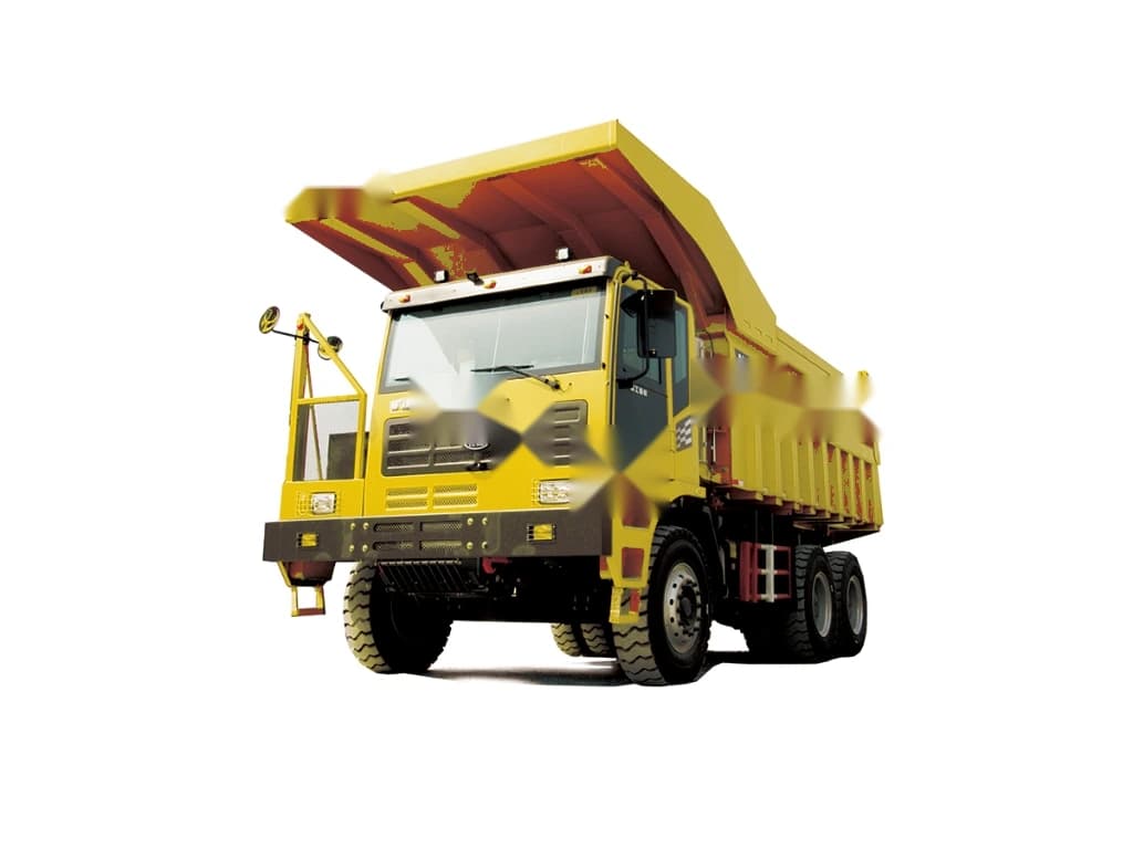 60T wide-body mining truck in three-quarter view