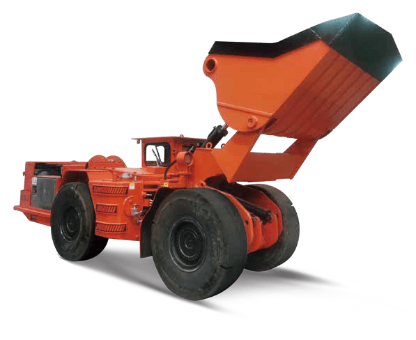 RILLHOLT RH-UL-001 electric underground loader — catalog product illustration