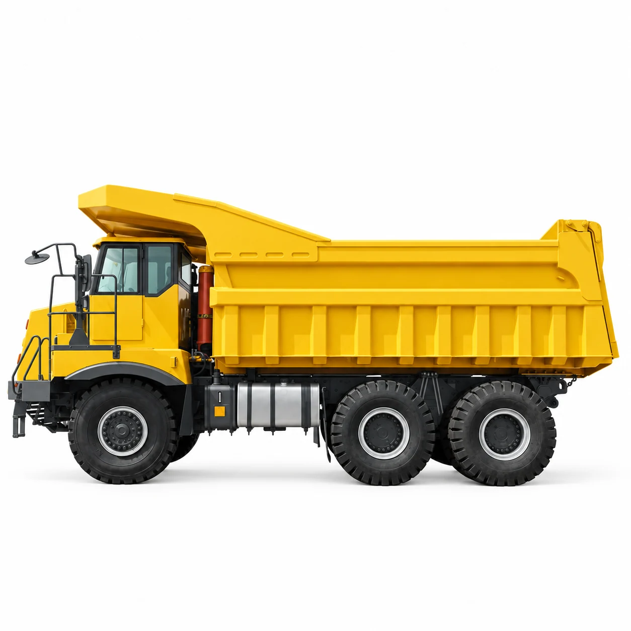 70T wide-body mining truck in side profile